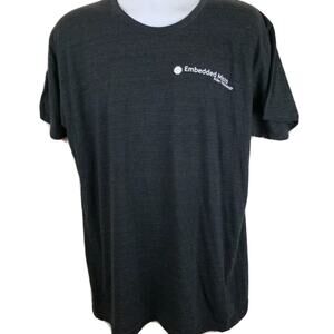 NWT Men's Black Embedded Micro Make Technology XL T-Shirt Black/Gray